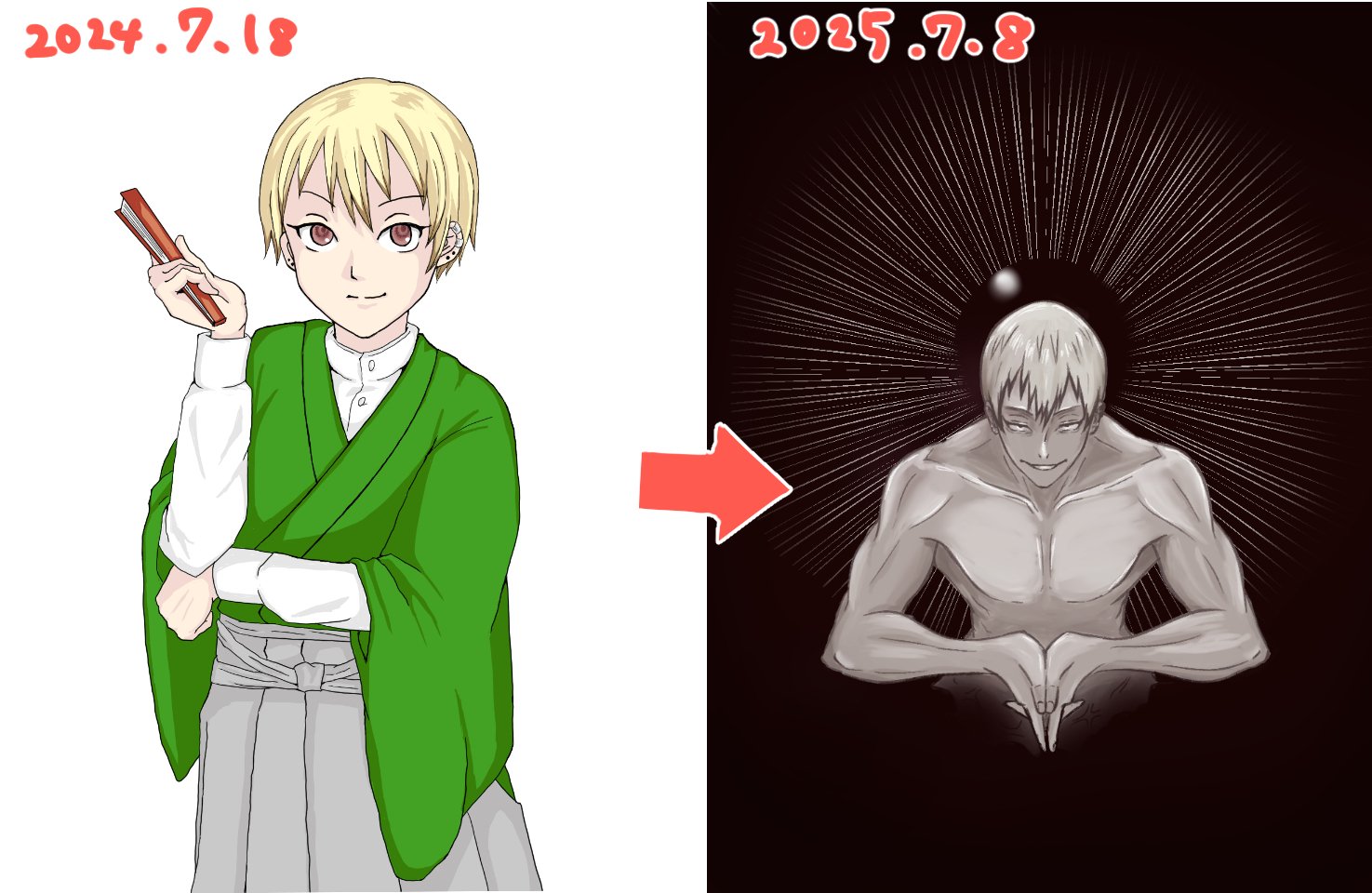 アラフォーが絵を描き始めて1年経った記録｜めっこ