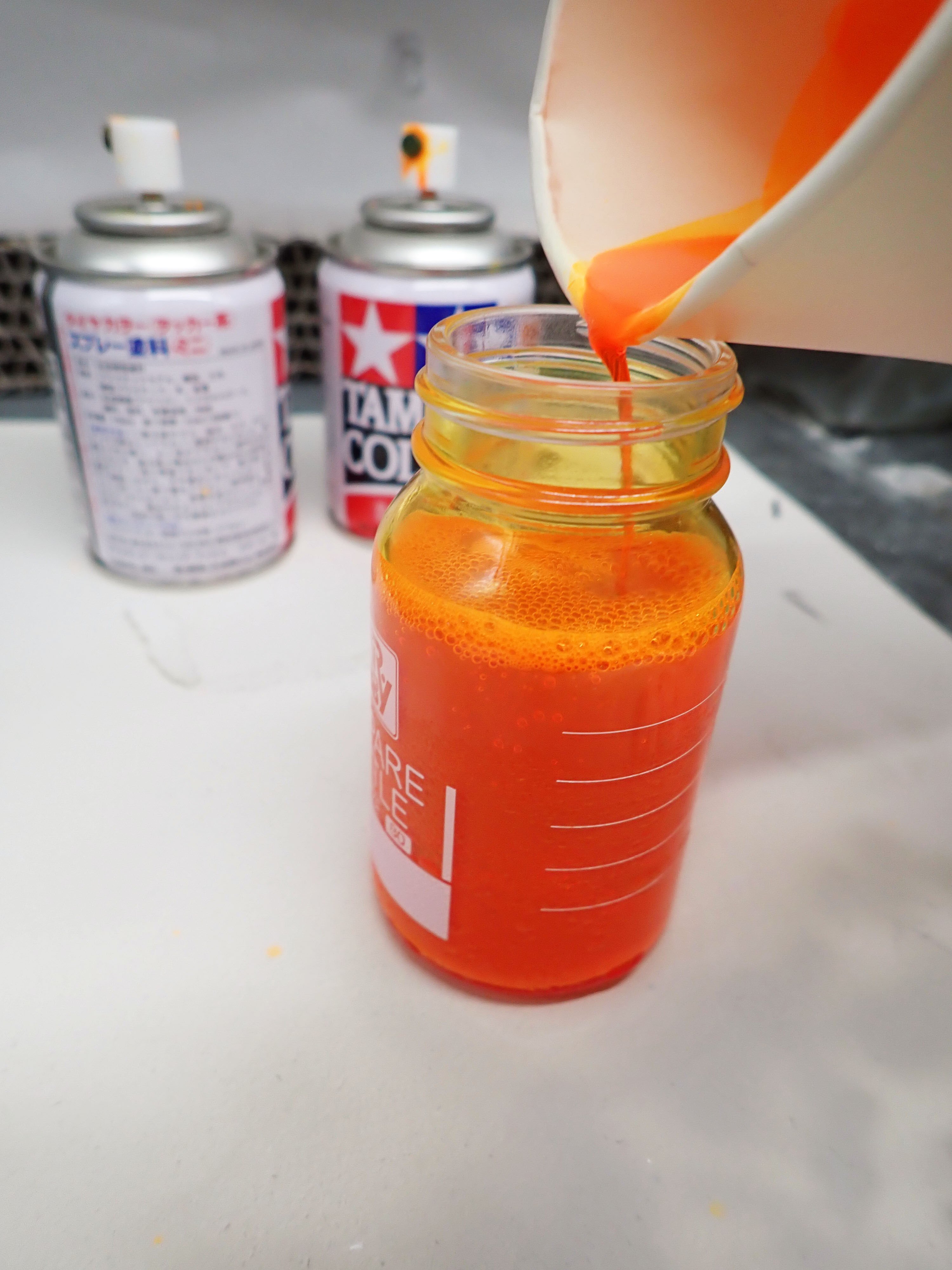 スプレー缶塗料の取出し手順書｜積みプラで詰んだAKI