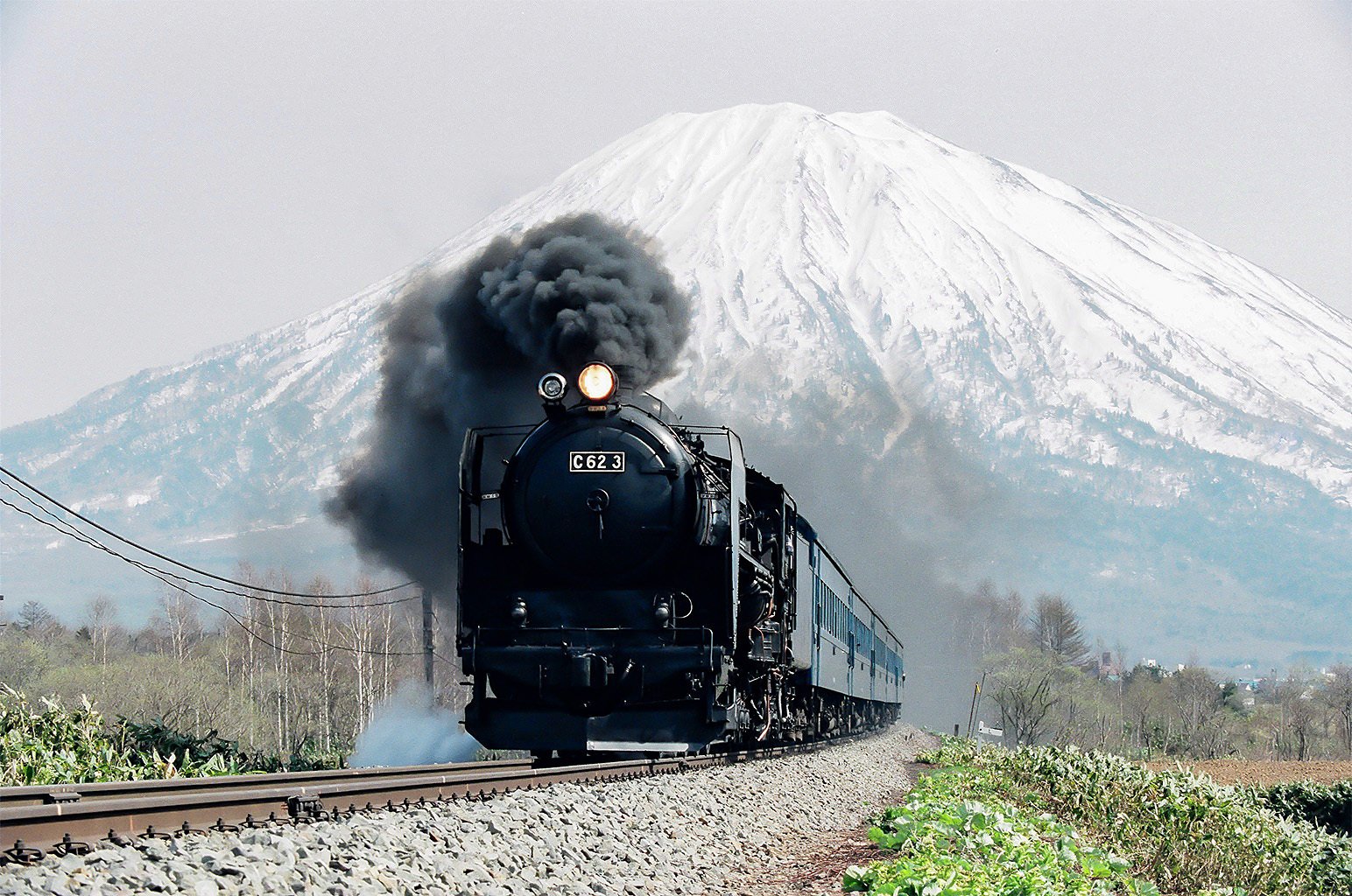 v105, 函館本線：C62ニセコ （1991年後編）｜ひろやん