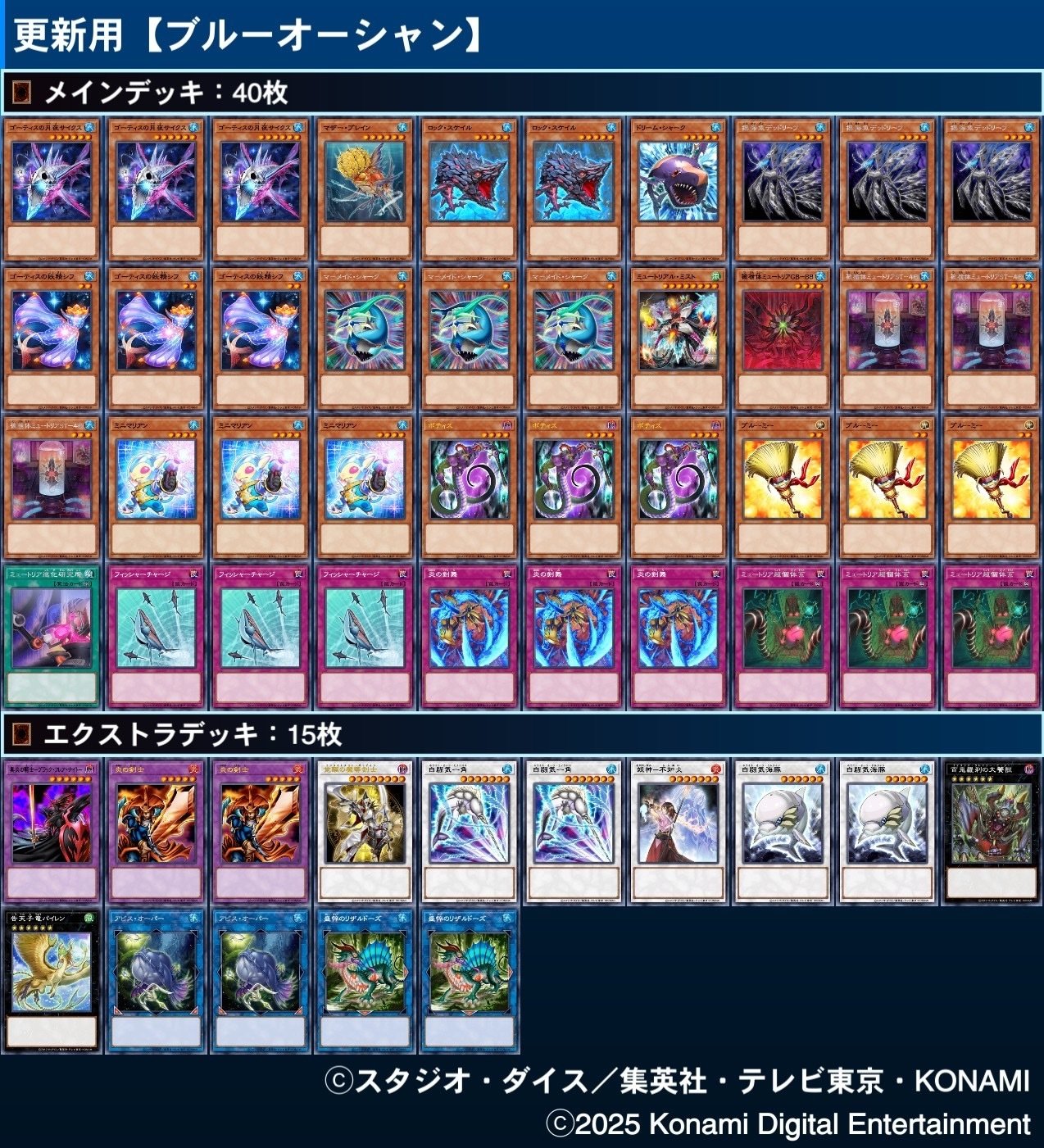 今年のデッキ2025 -NR編-【遊戯王ひとりアドカレ2025 Day24】｜帯衣青