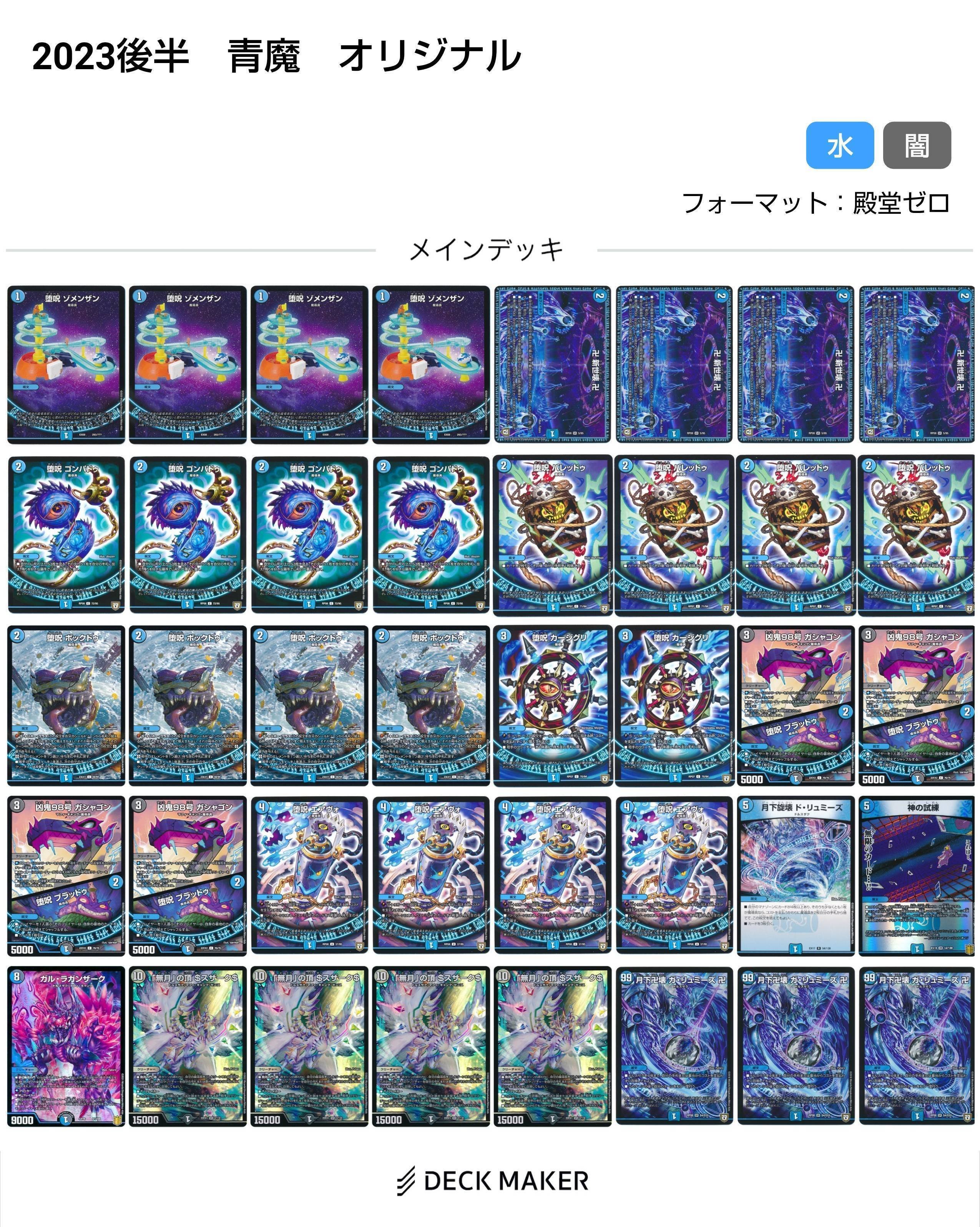 青魔導具変遷(2018～2024)【DMデッキヒストリー#2】｜れもん