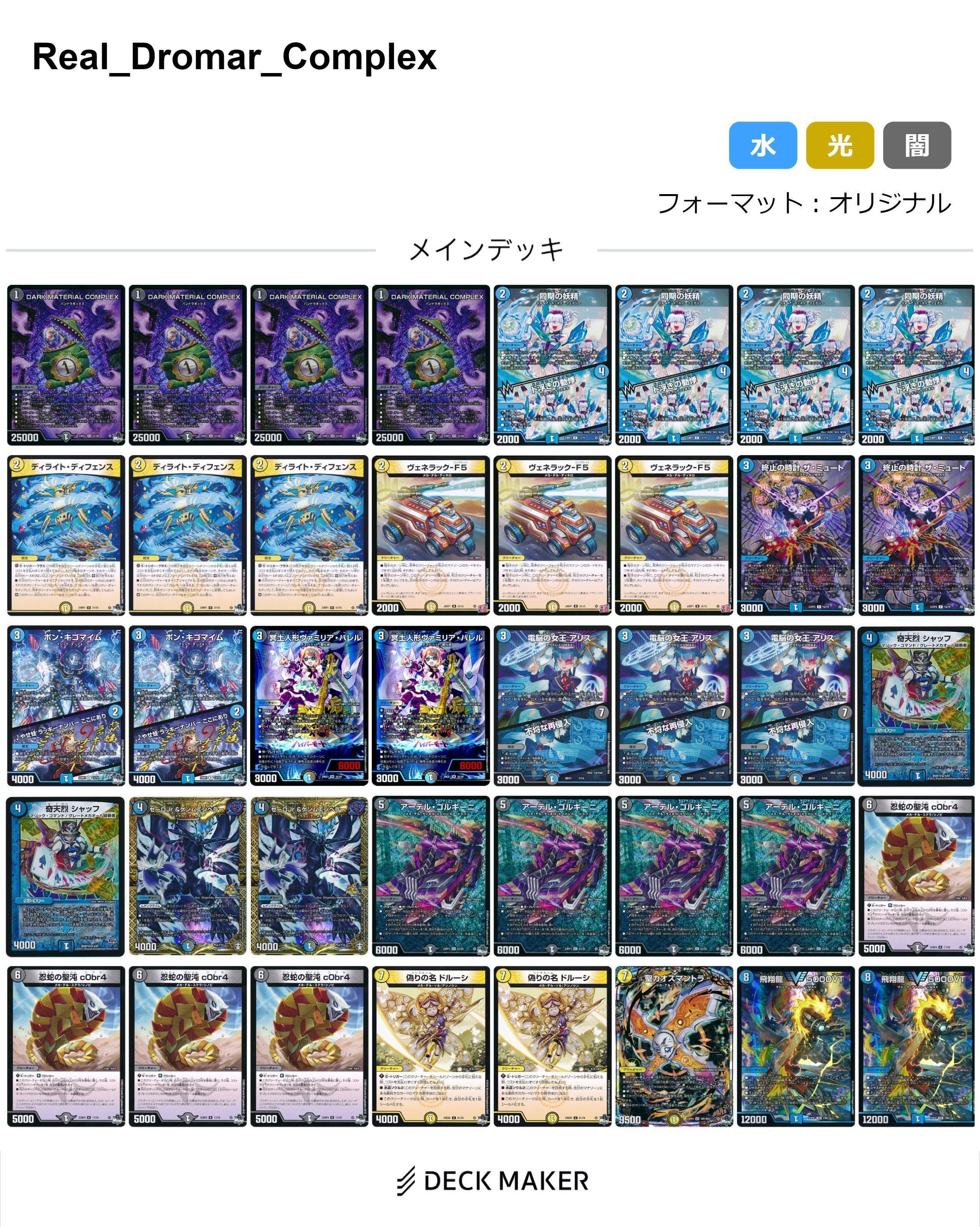 本当の嘘デッキを、あなたに…「ドロマーコンプレックス(？)」：デッキ