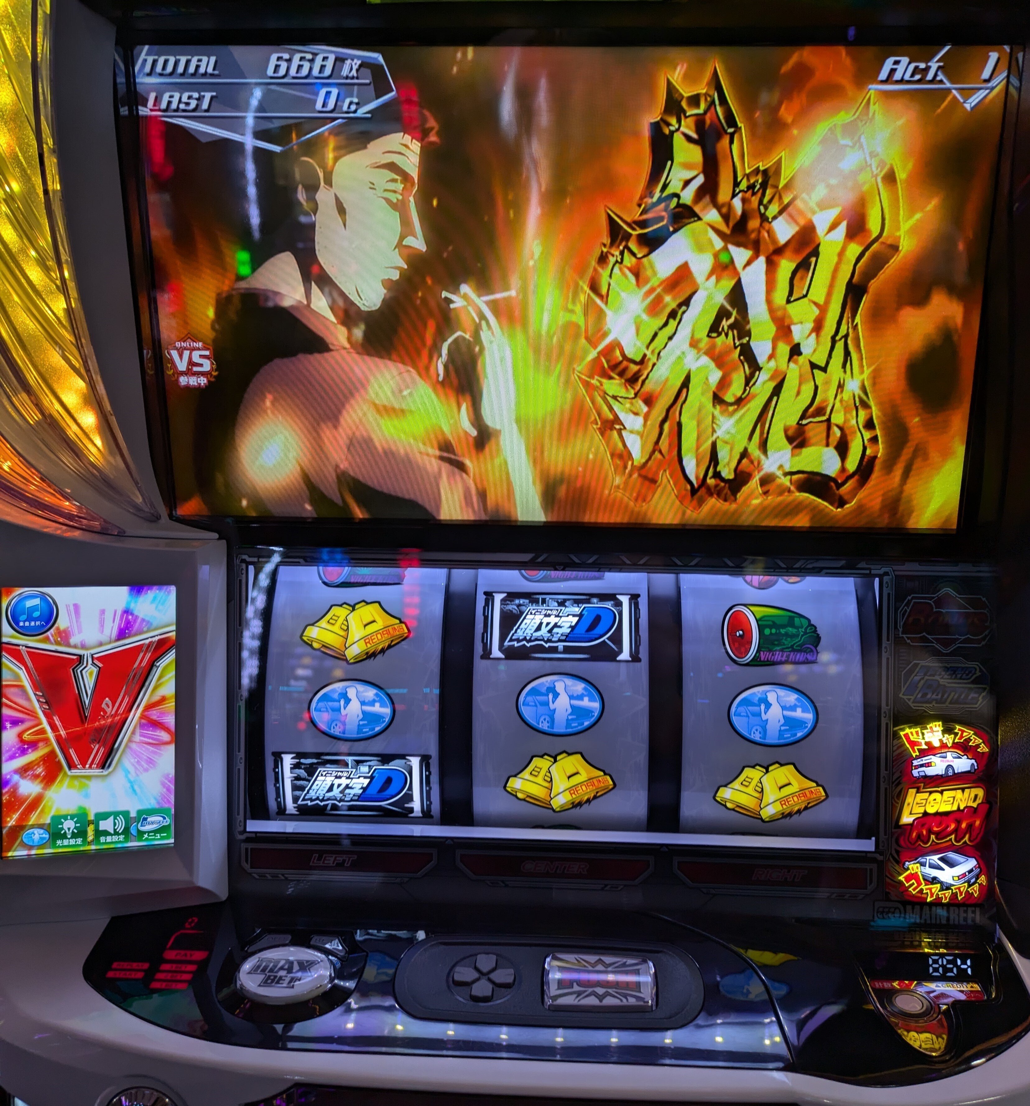 頭文字D 2nd（スマスロ）を初打ち｜zekk