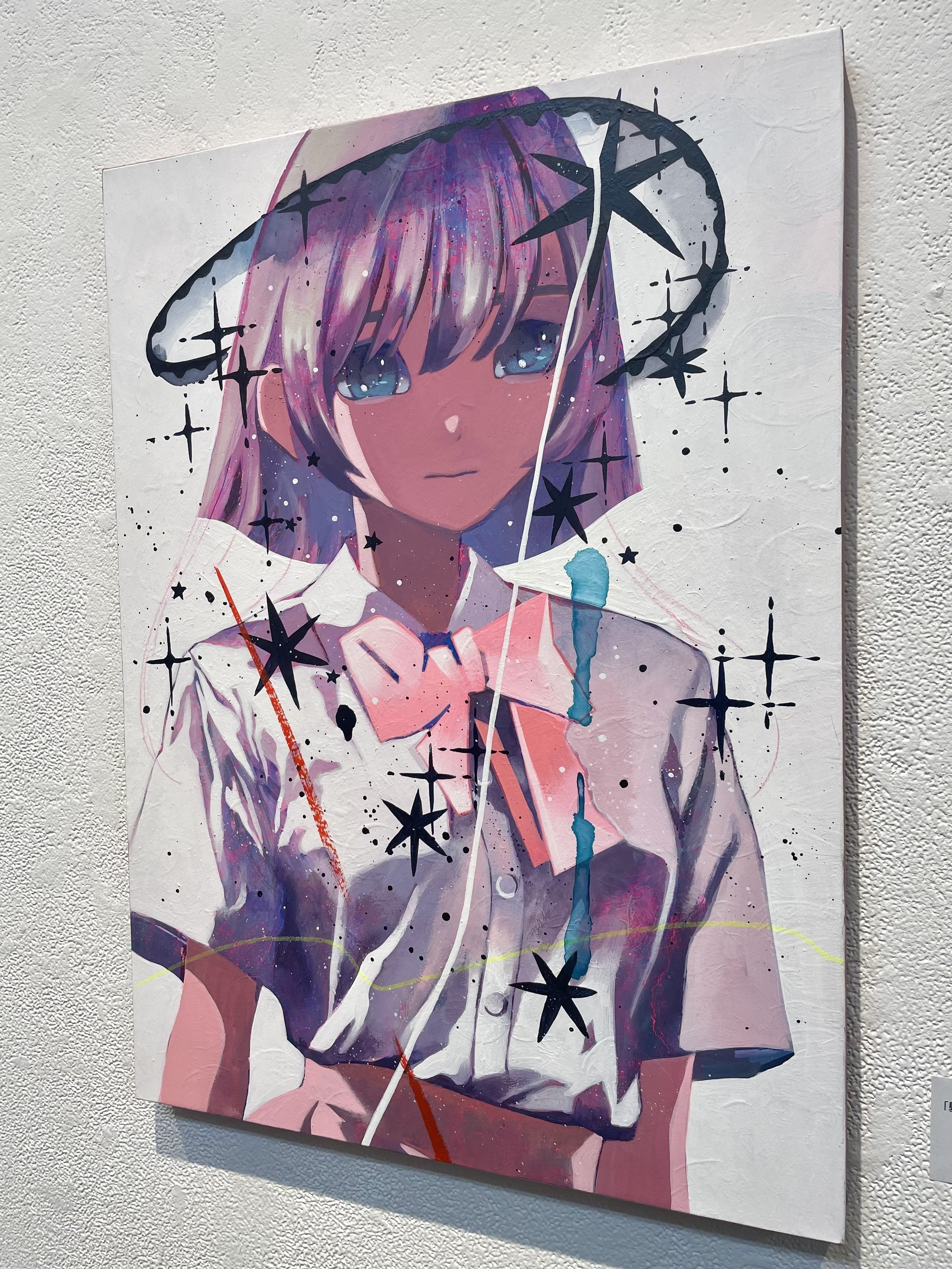 大槻香奈 「改装」 アクリル画 少女のポートレート 大槻香奈 「改装