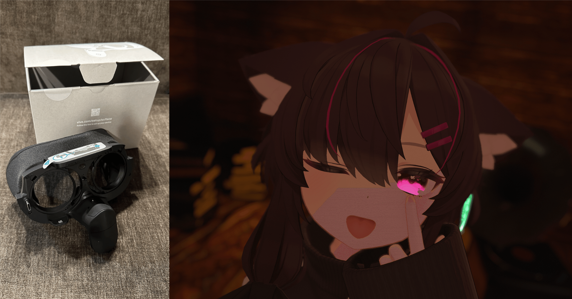 VIVE XR Eliteでフェイシャルトラッキング in VRChat｜れいんつ