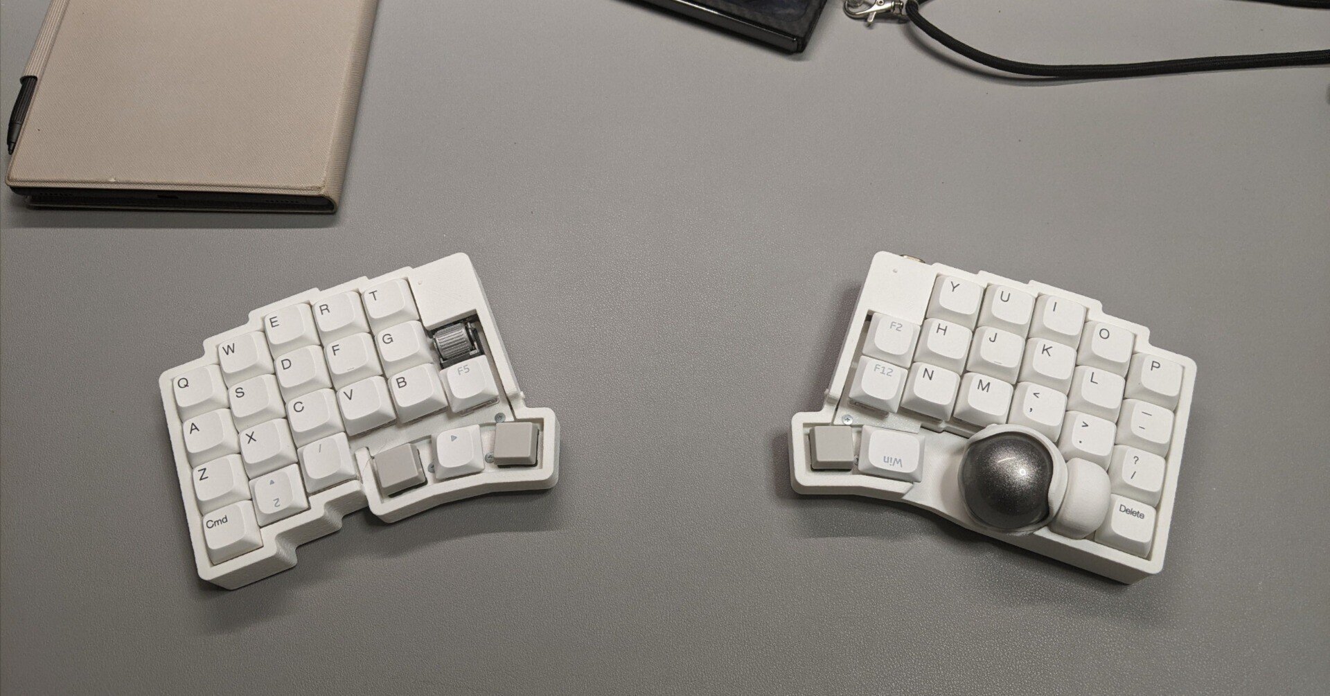 無線keyball39な「roBa」は無線化以上の恩恵がある。｜さしみつ