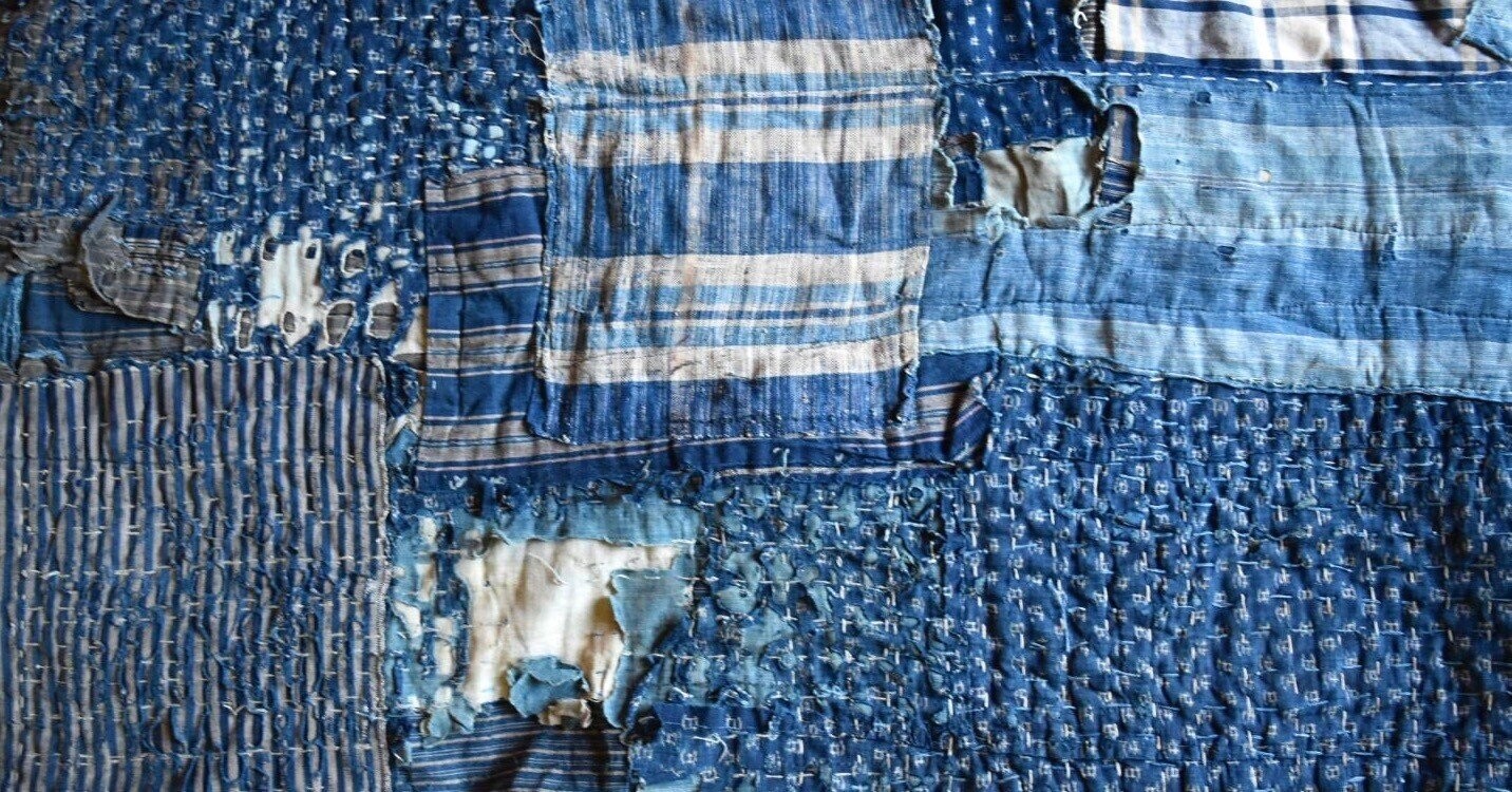 藍染の襤褸の美しさを語るのです。｜喜八