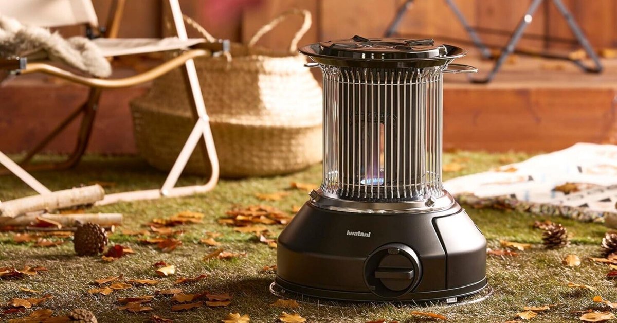 新品未使用】ガスファンヒーター ガスストーブ マットブラック 楽天