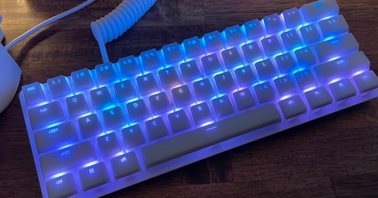 長期レビュー】癖のない定番60％キーボード【razer huntsman mini
