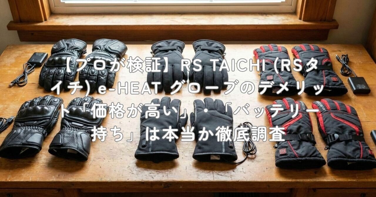 プロが検証】RS TAICHI (RSタイチ) e-HEAT グローブのデメリット「価格