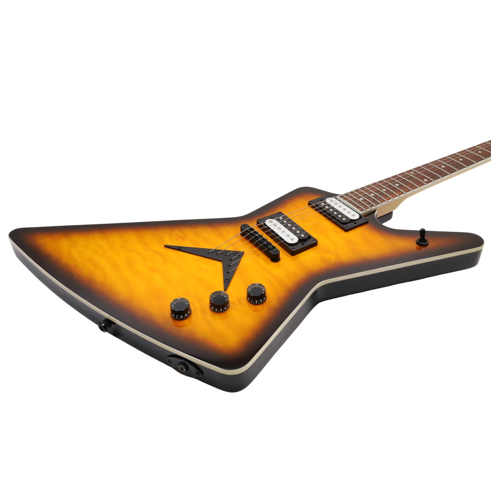 Dean ZX 6-String Right-Handed Electric Guitar - Quilt Maple Trans