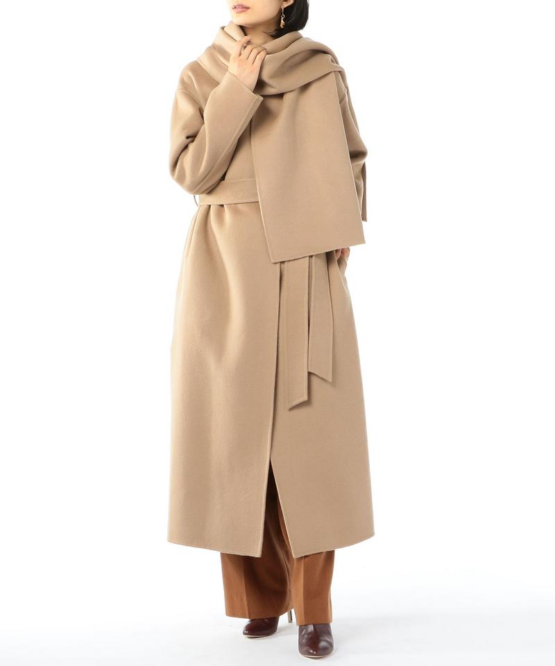 ESTNATION(エストネーション)の「ストール付きダブルフェイスロング