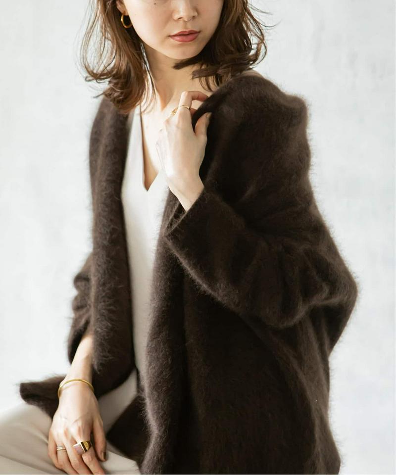 NOBLE(ノーブル)の「ラクーンニットオーバーカーディガン◇（NOBLE