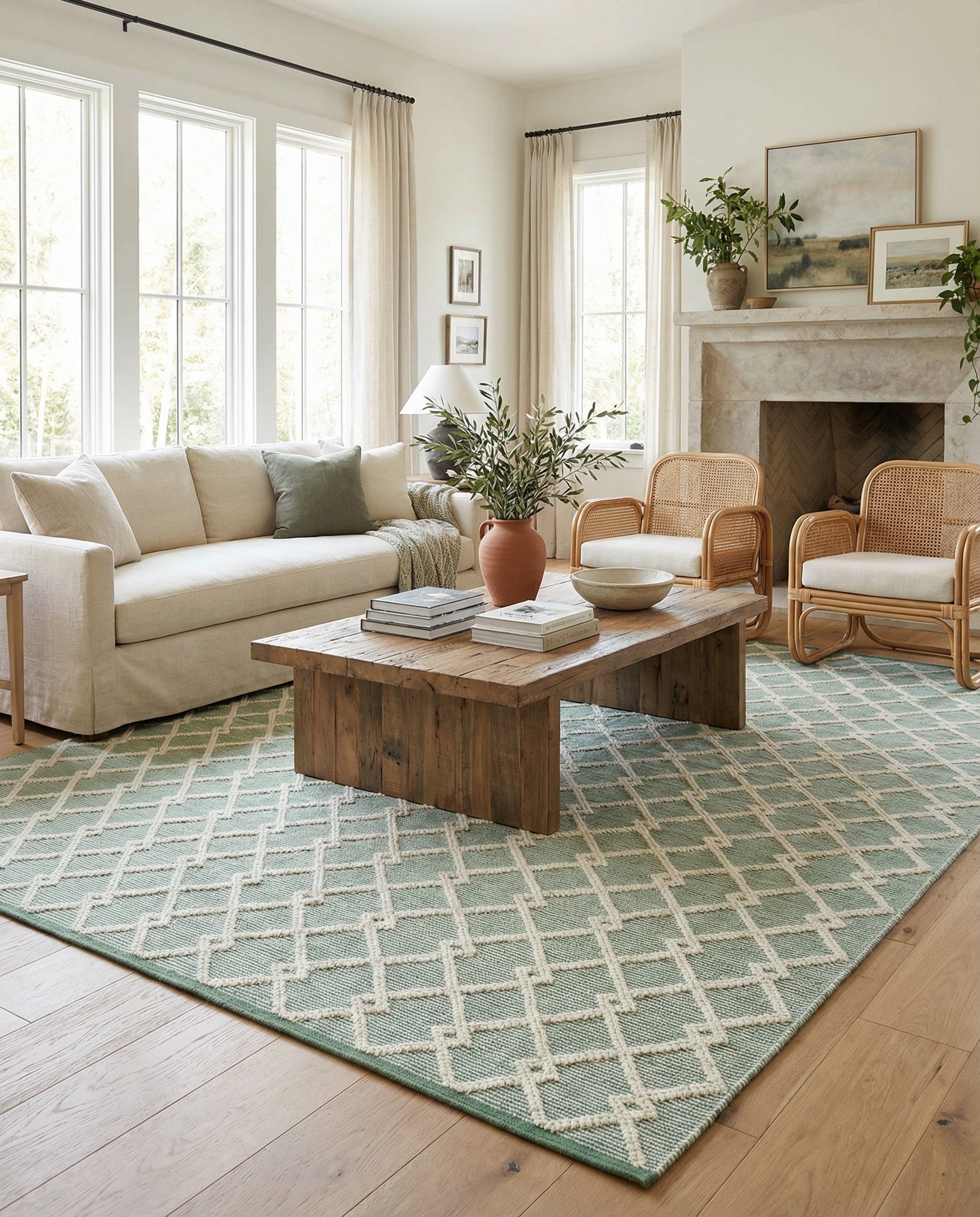 Mint Green 9' x 12' Hand Knotted Jill Zarin Dorset Rug | Rugs.com