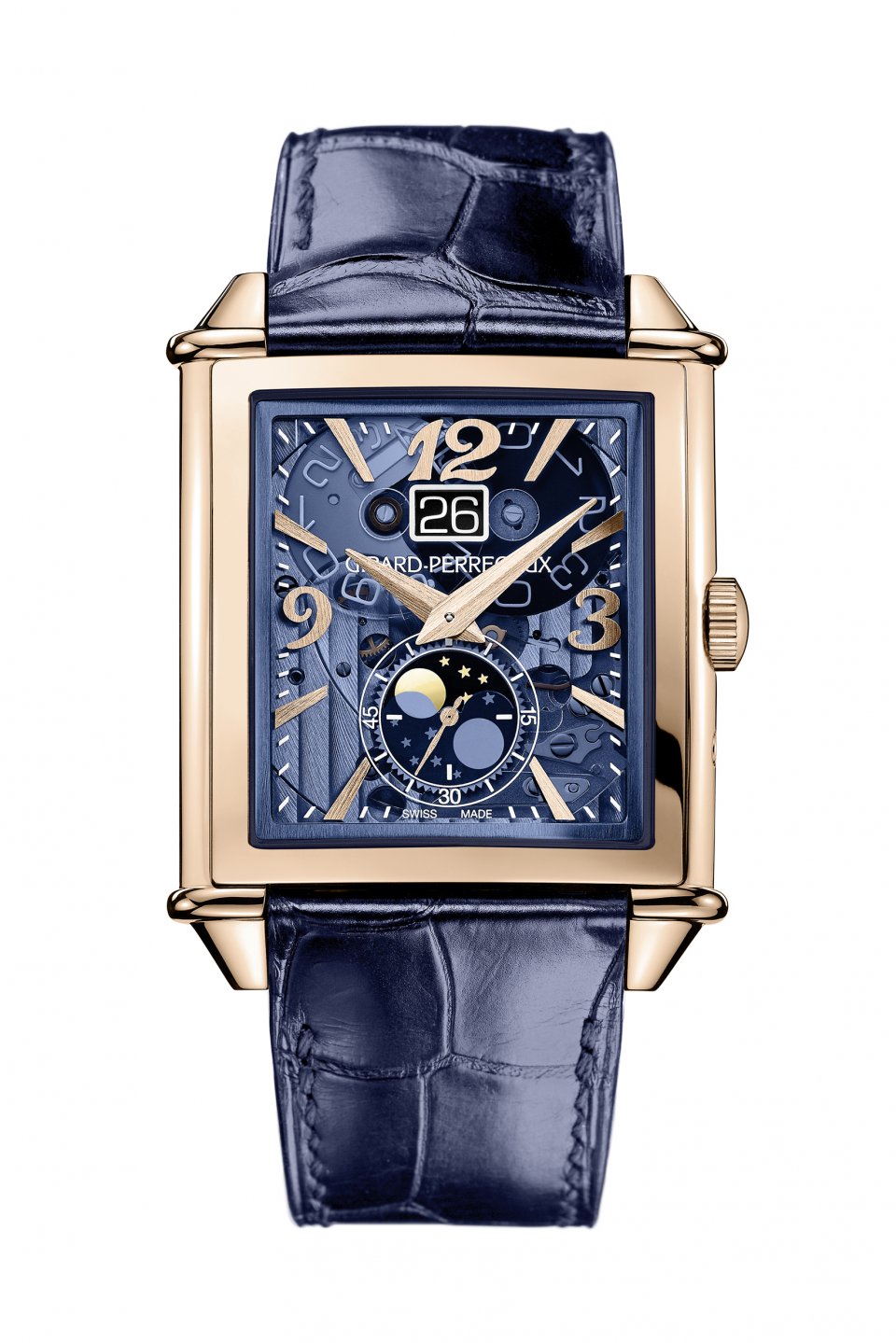 ジラール・ペルゴ： 華やかなピンクゴールドケースの「ヴィンテージ