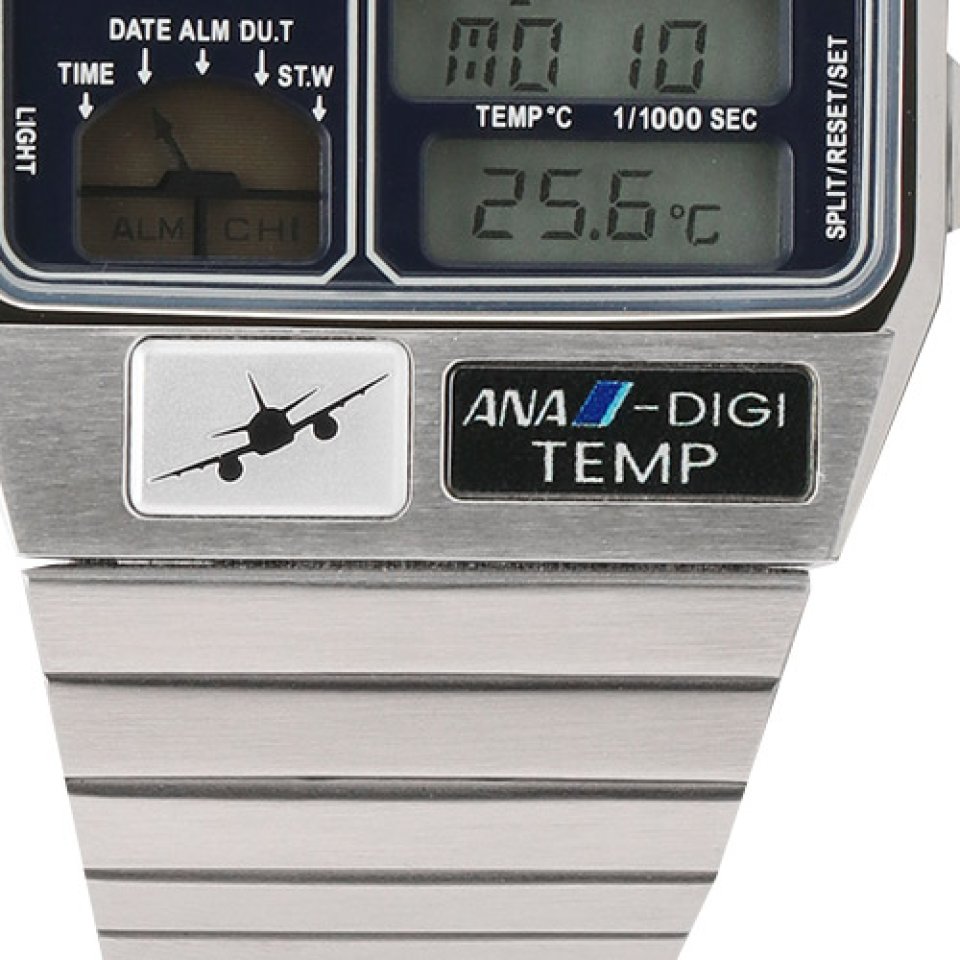 シチズンとANAのコラボ ウォッチ「CITIZEN ANA DIGI TEMP コックピット