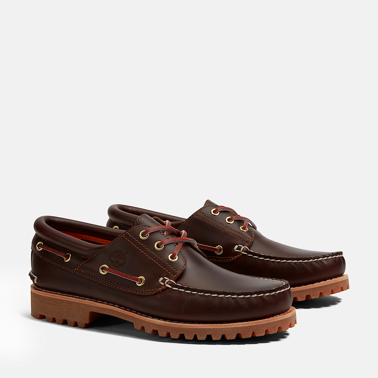 Men's Timberland® Authentic 3-Eye Lug Handsewn Boat Shoe