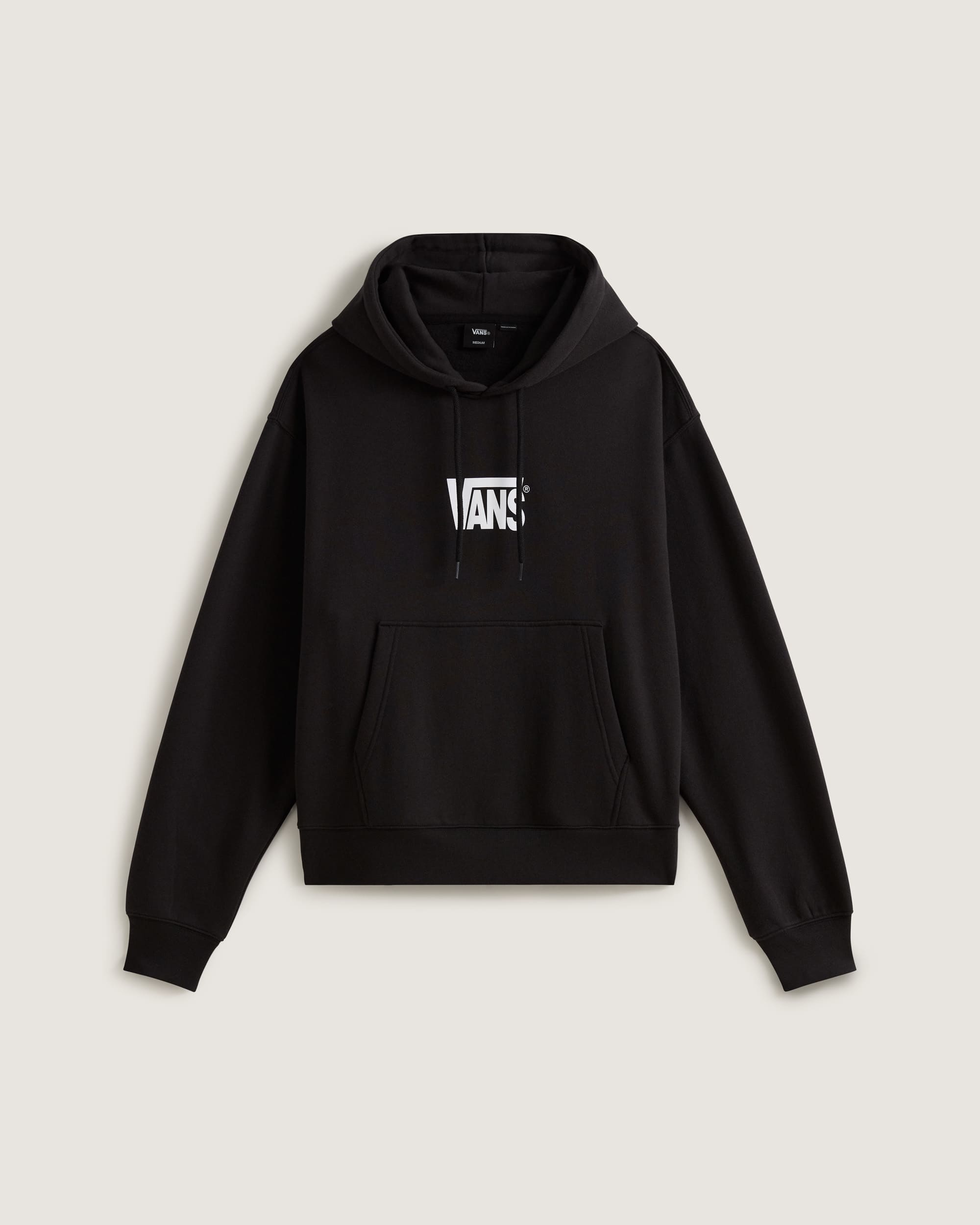 Stretch Logo Pullover Hoodie in Black| Vans SE