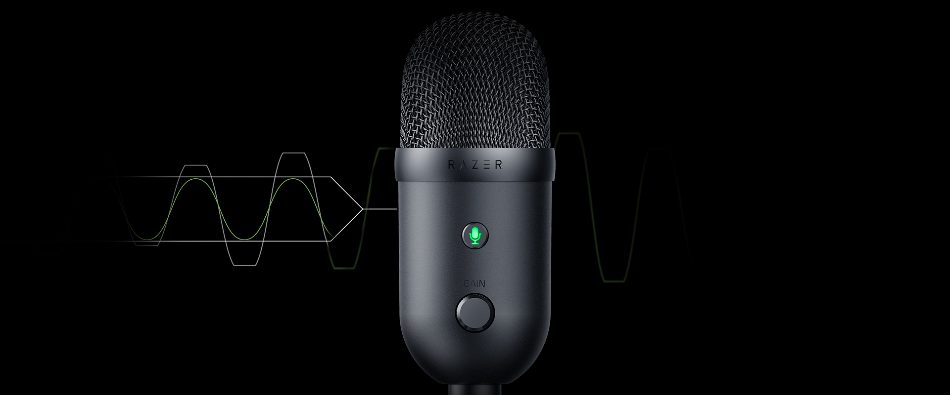 USB 电容式麦克风— Razer Seiren V2 X 雷蛇魔音海妖V2 X | Razer 雷蛇