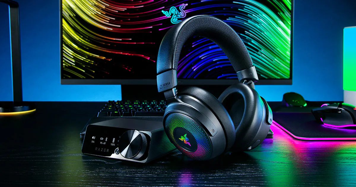 Razer Kraken V4 Pro Wireless RGB Gaming Headset with OLED