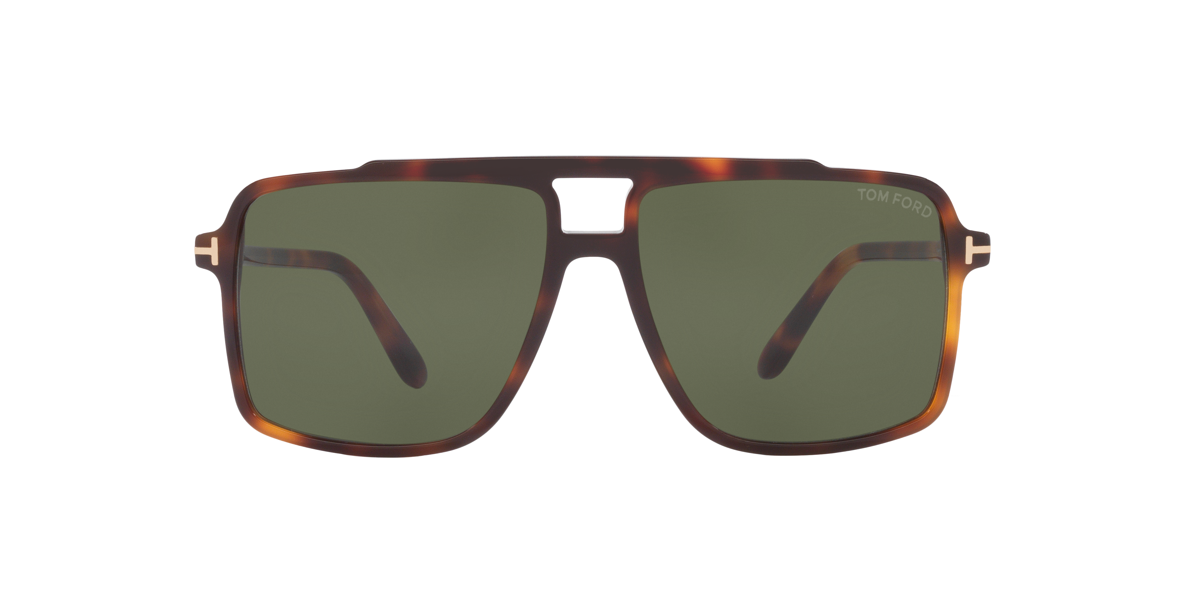 Tom Ford Kemp XXL (59 - 15) with Green lenses and Tortoise frame