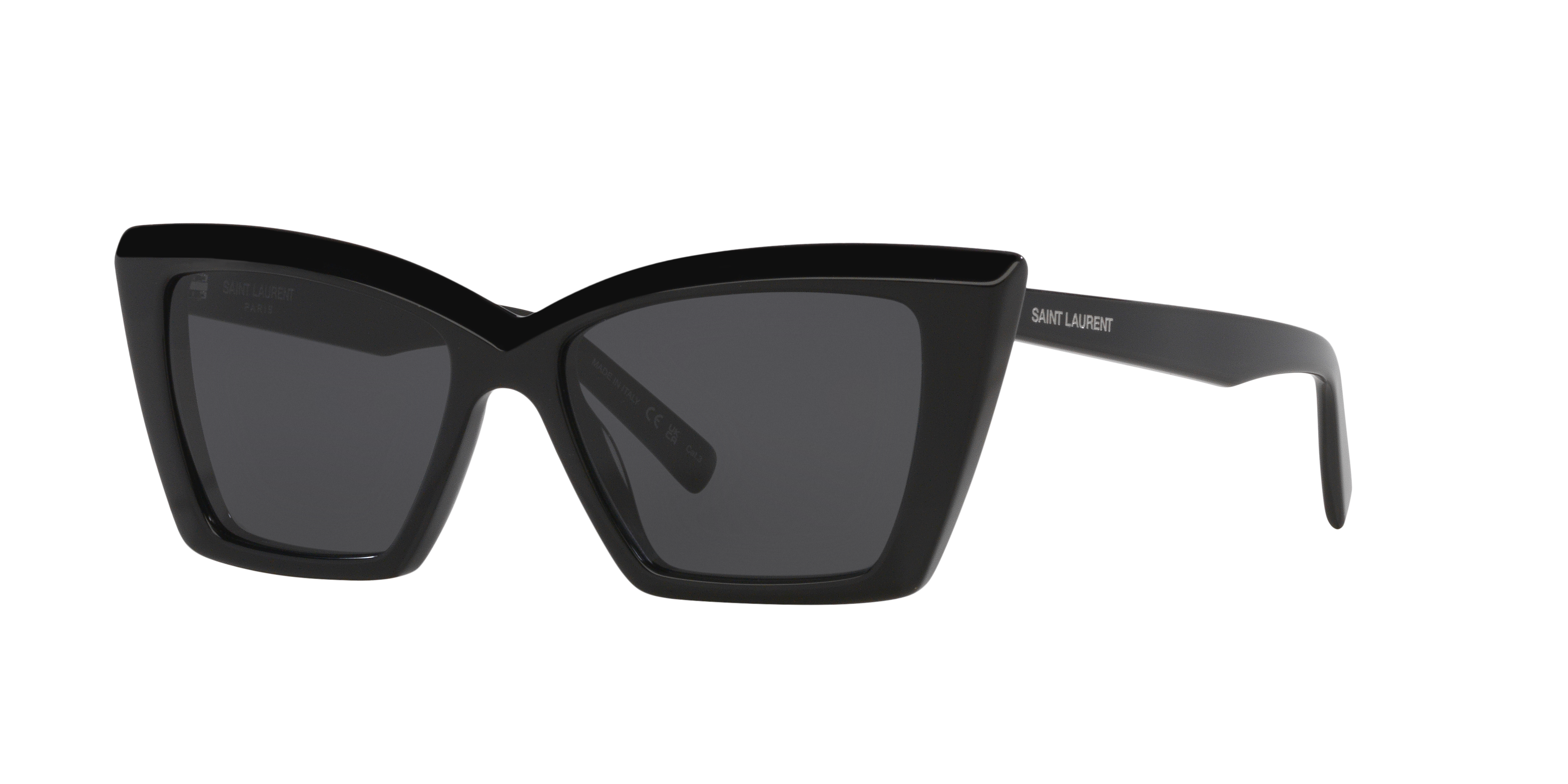 Saint Laurent SL 657 S (54 - 16) with Black lenses and Black frame