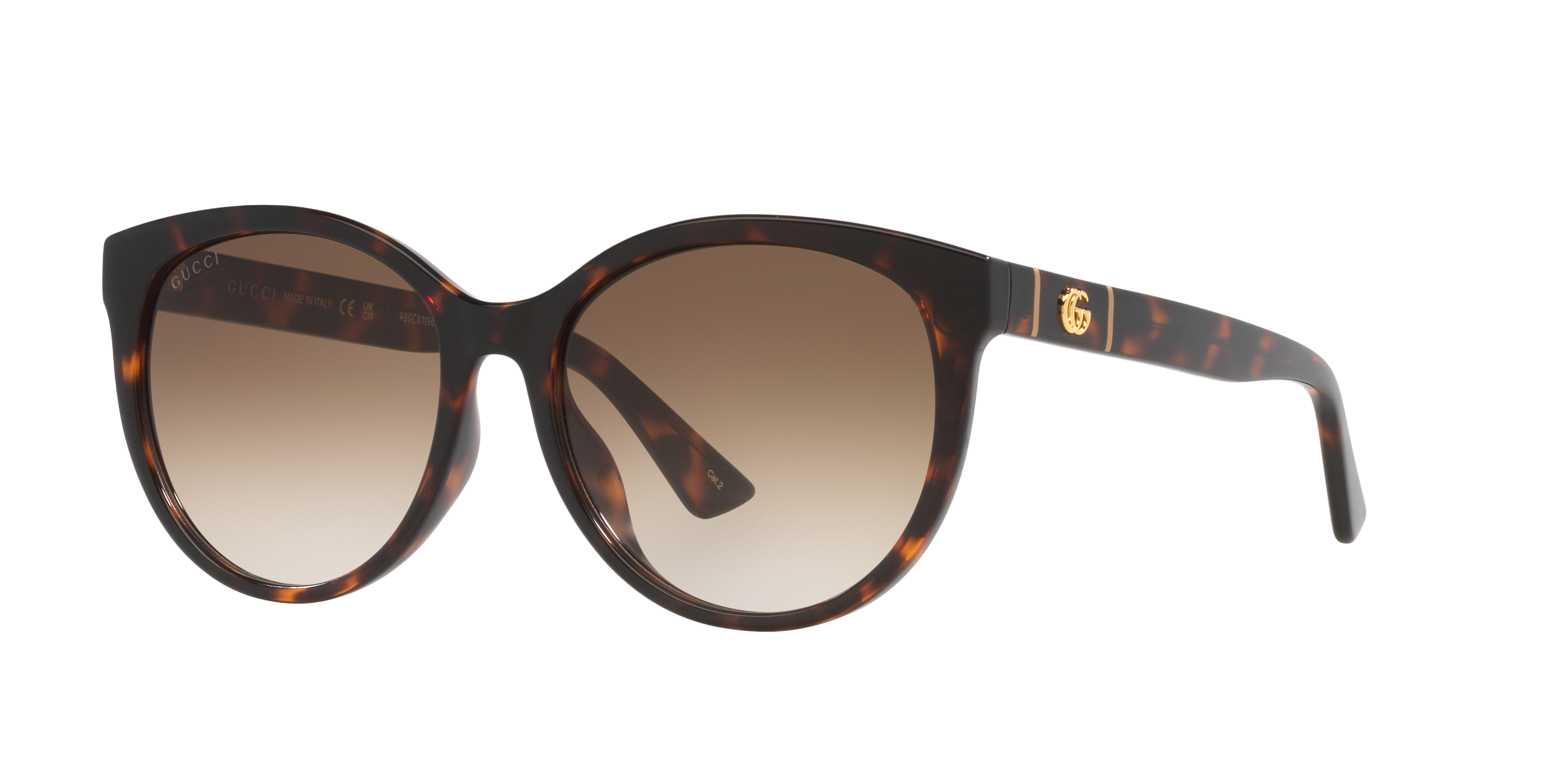 Gucci GG0636SK M (56 - 17) with Brown lenses and Tortoise frame