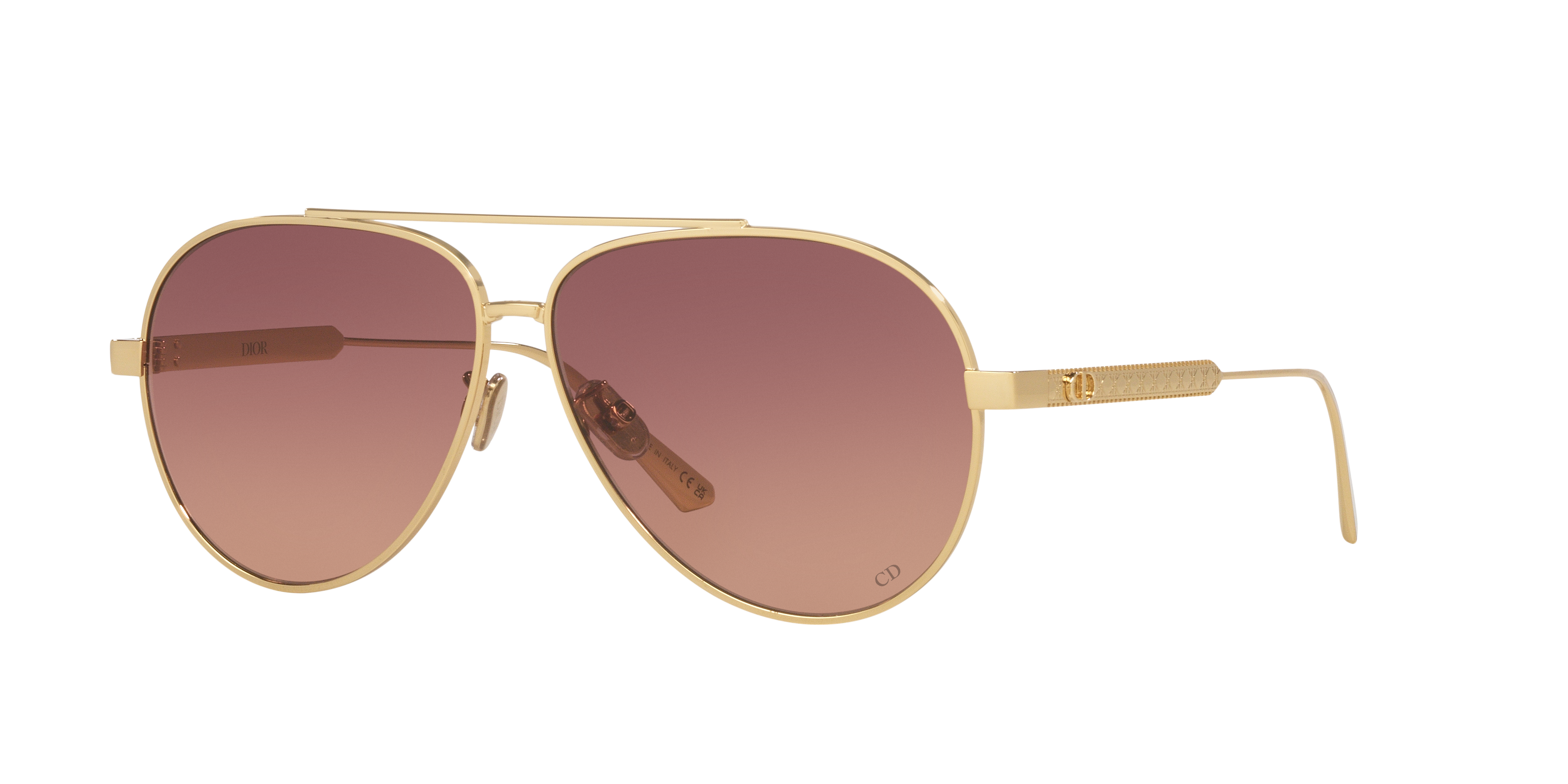 DIOR Diorcannage Cd40165U L (61 - 11) with Brown lenses and Gold