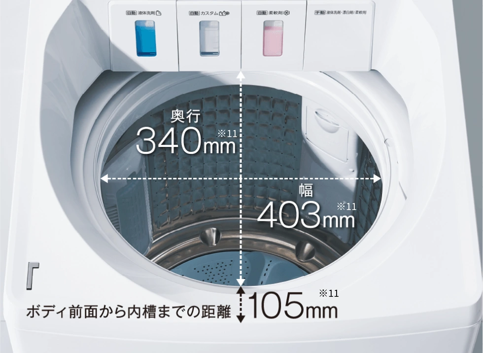 VP series｜全自動洗濯機｜アクア株式会社（AQUA）