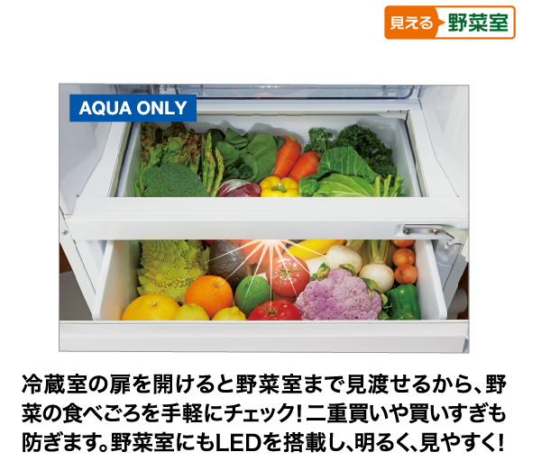 AQR-VZ37N | 容積430L | Delie series（デリエシリーズ） | 冷蔵庫