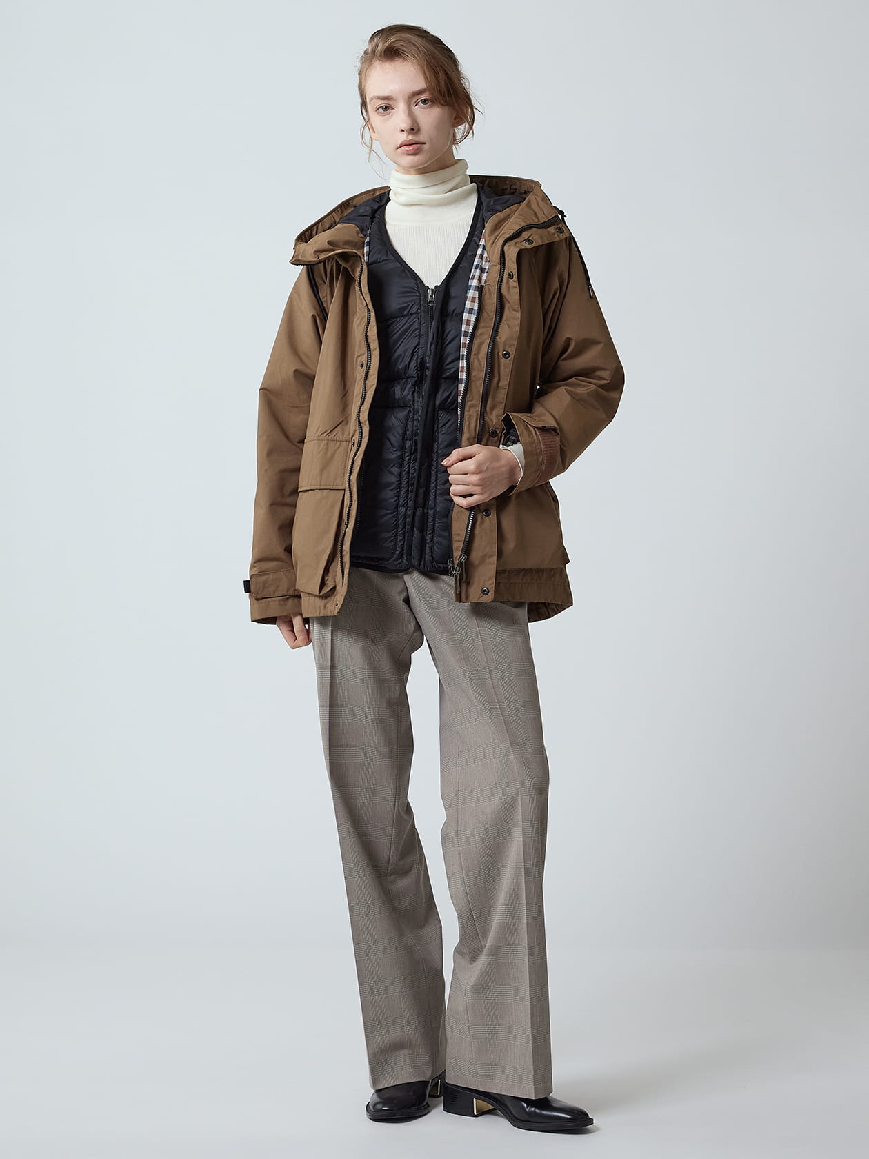 NANGA Wネーム マウンテンパーカー