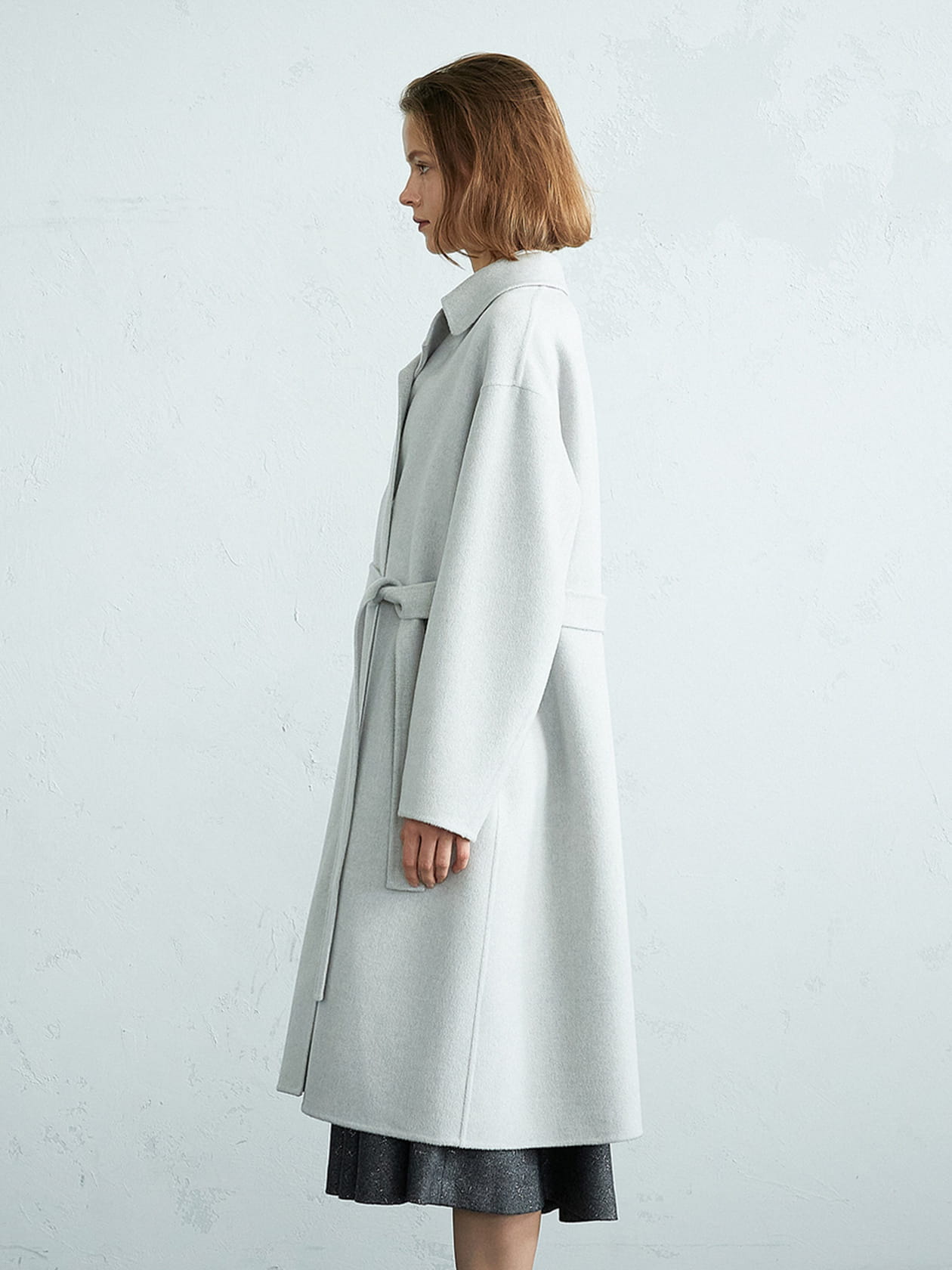 ウールダブルフェイスロングコート