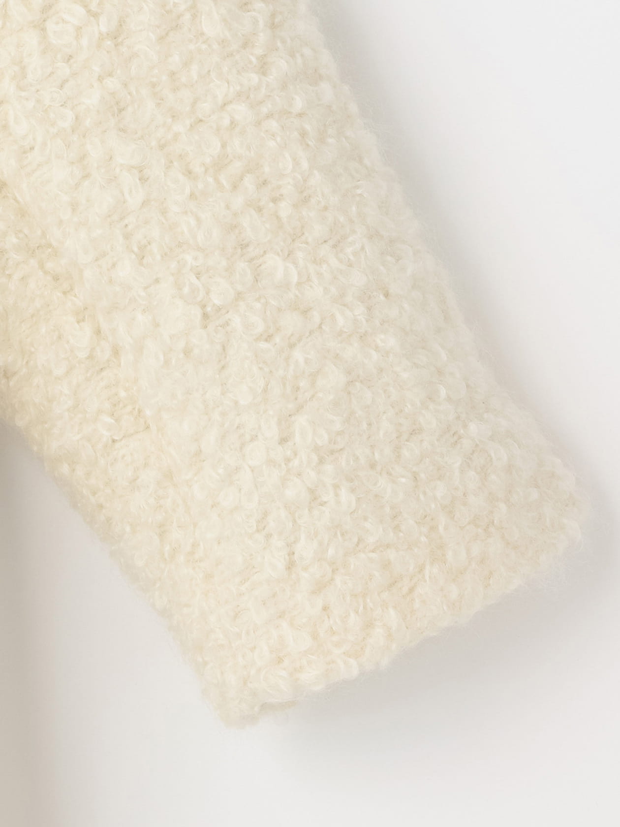 モヘア混コート