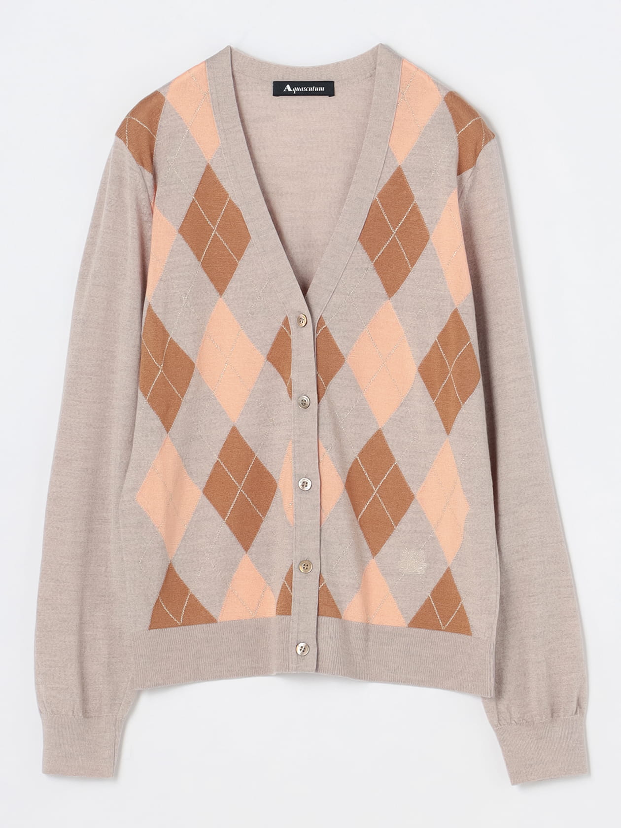 アーガイル カーディガン