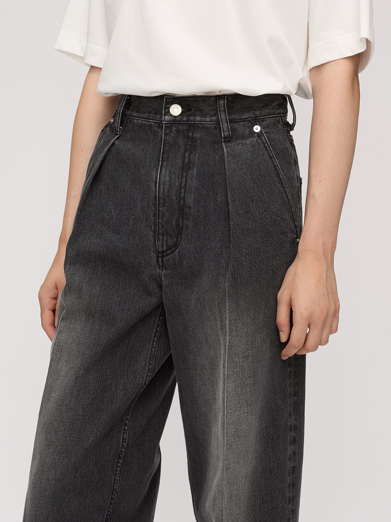 ブラックデニム パンツ