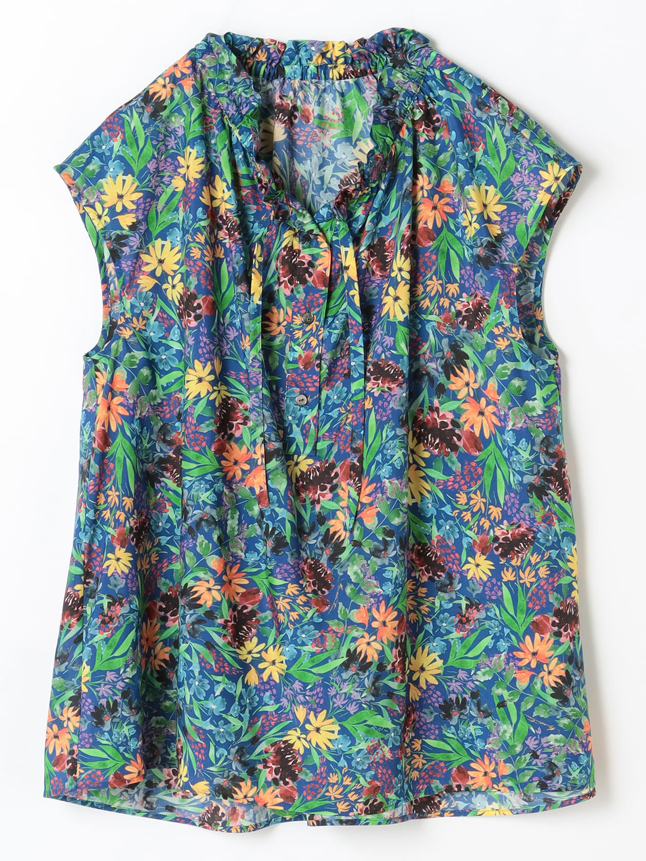 フラワープリントブラウス