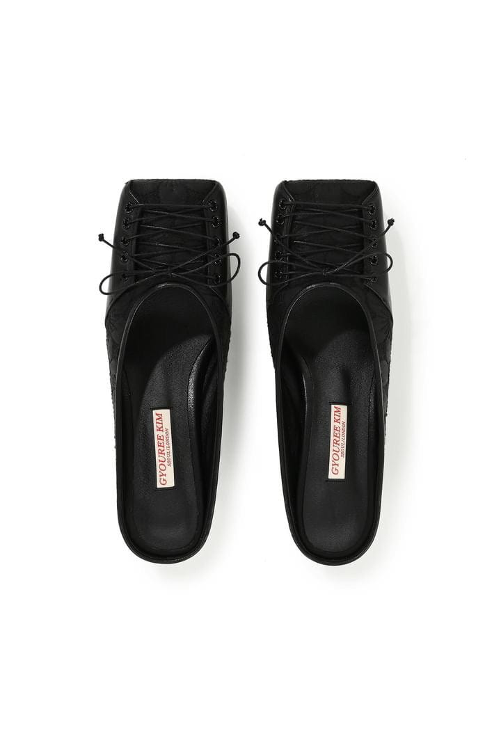 Lace mule (Black) – APOC STORE