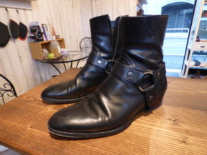 SAINT LAURENTサンローラン リングブーツをハーフラバー＆ヴィンテージ