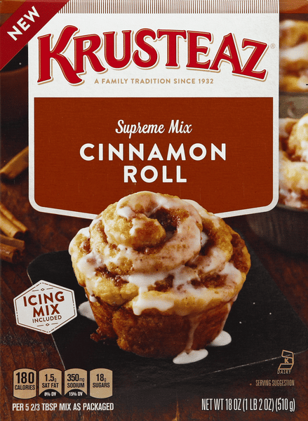 Krusteaz Cinnamon Roll Supreme Mix | Hy-Vee Aisles Online Grocery