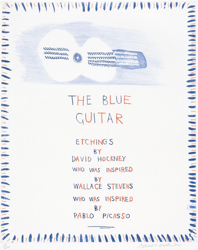 The Blue Guitar by David Hockney