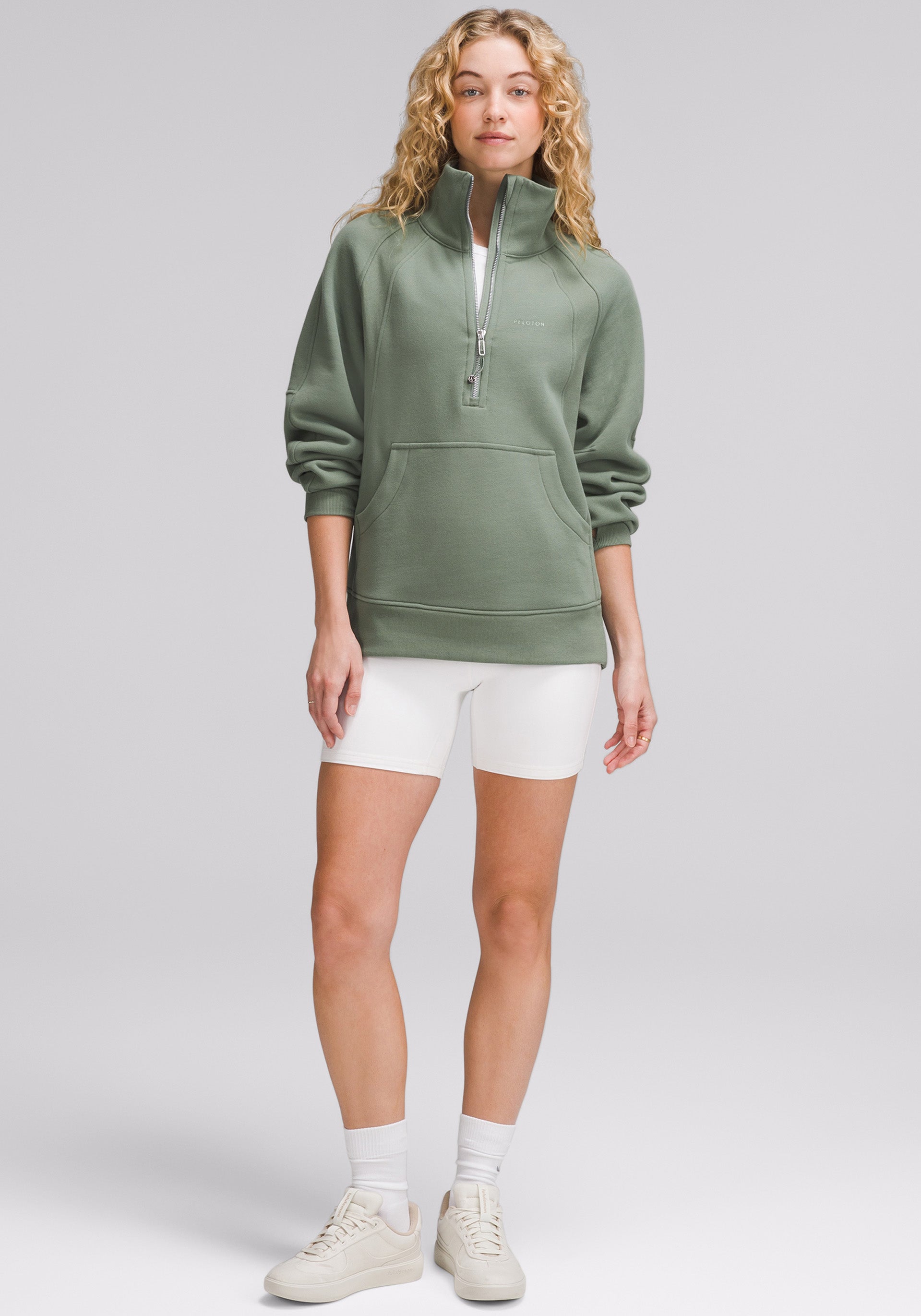 Scuba Oversized Funnel-Neck Half Zip | Long – Peloton Apparel US