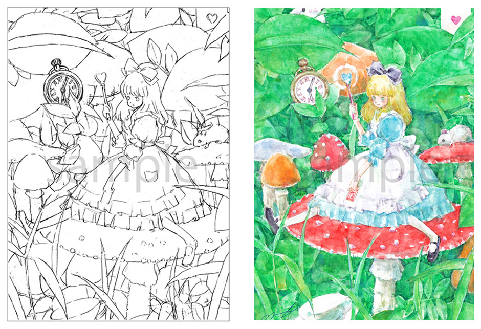 水彩ぬり絵教室 - ARTHOUSE | 大阪 堀江