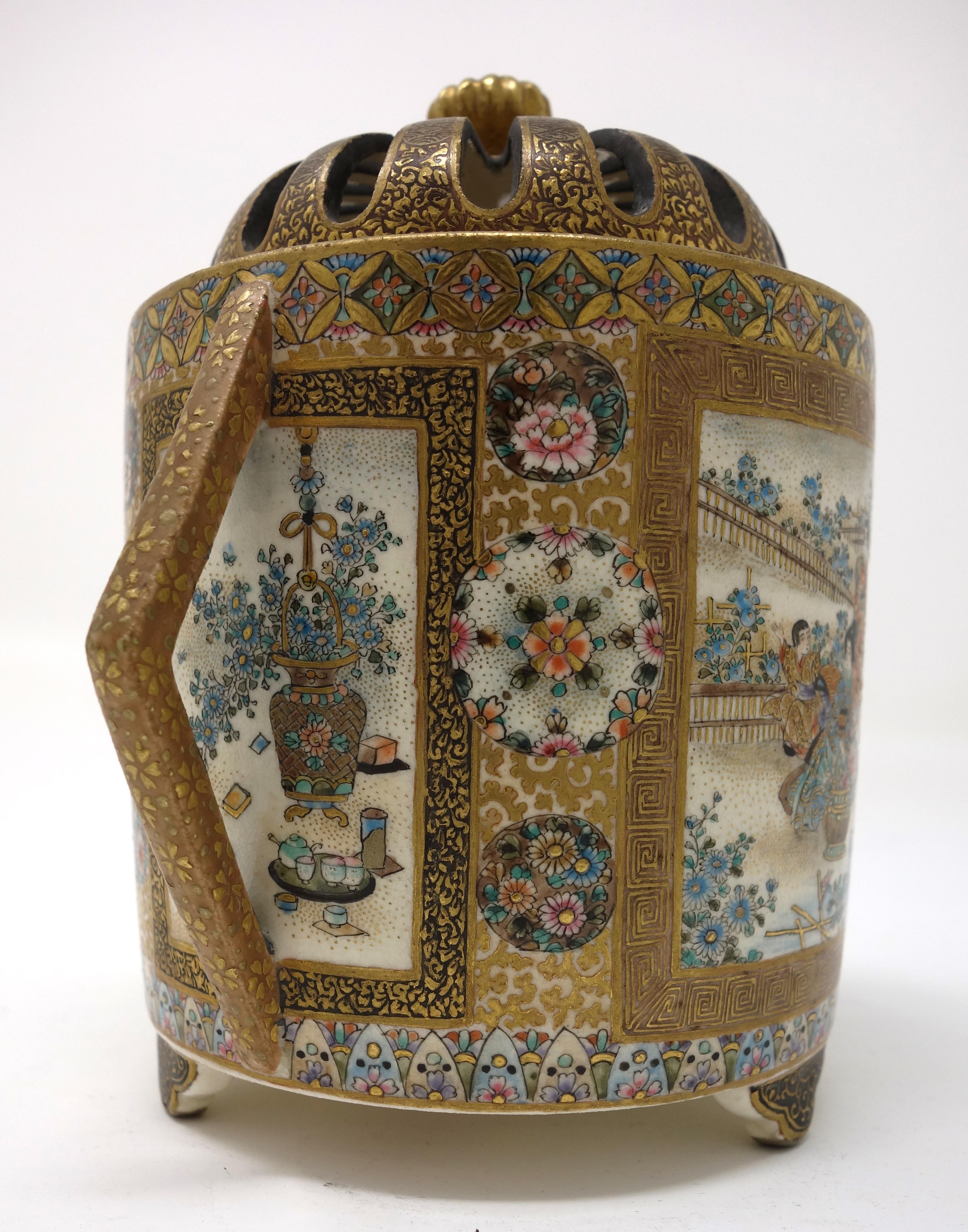 京薩摩『 錦光山「人物図透薩摩香炉」』 | 陶芸作品 | 日経アート