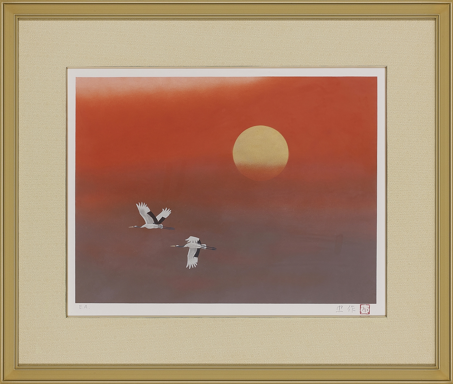 大山忠作『 旭陽翔鶴【1点限り】』 | リトグラフ | 日経アート