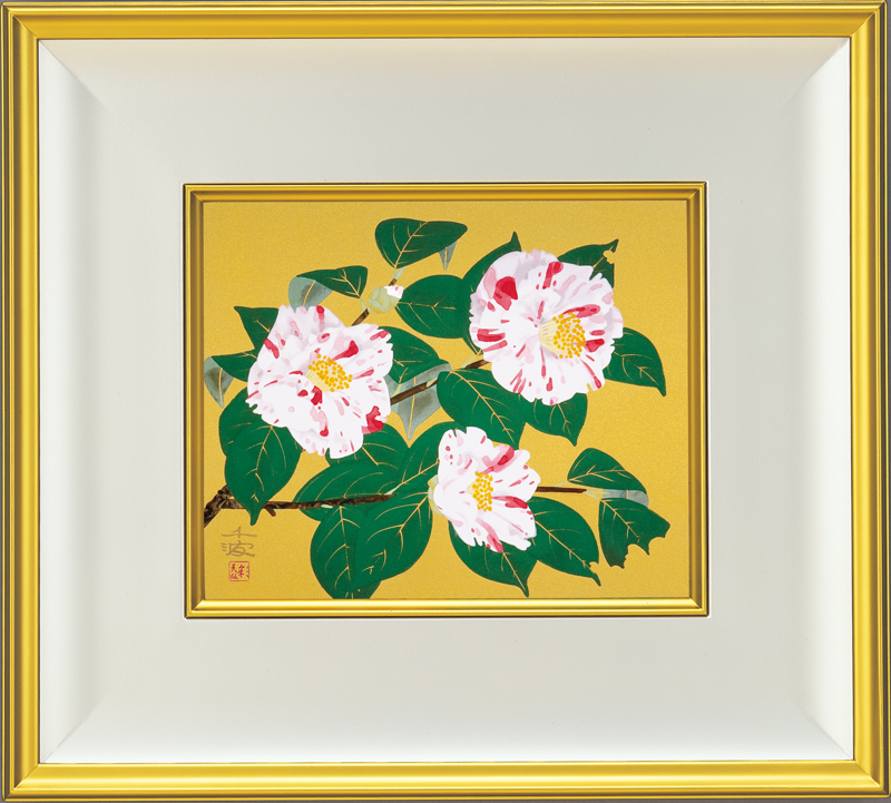 中島千波『 四季の花がたり『雪椿』単品』 | 複製画 | 日経アート
