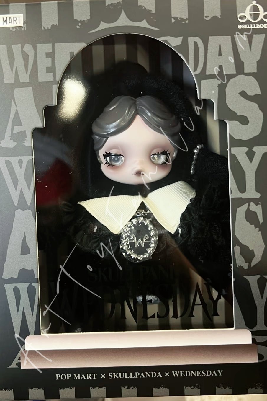 Skullpanda × Wednesday Plush(Classic Dress Version) | POP MART