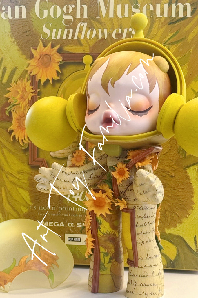 400% MEGA α Skullpanda 400% Van Gogh Museum Sunflowers | POP MART