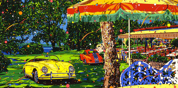 スターライト ガーデン」鈴木英人 1995年 シルクスクリーン - 鈴木英人