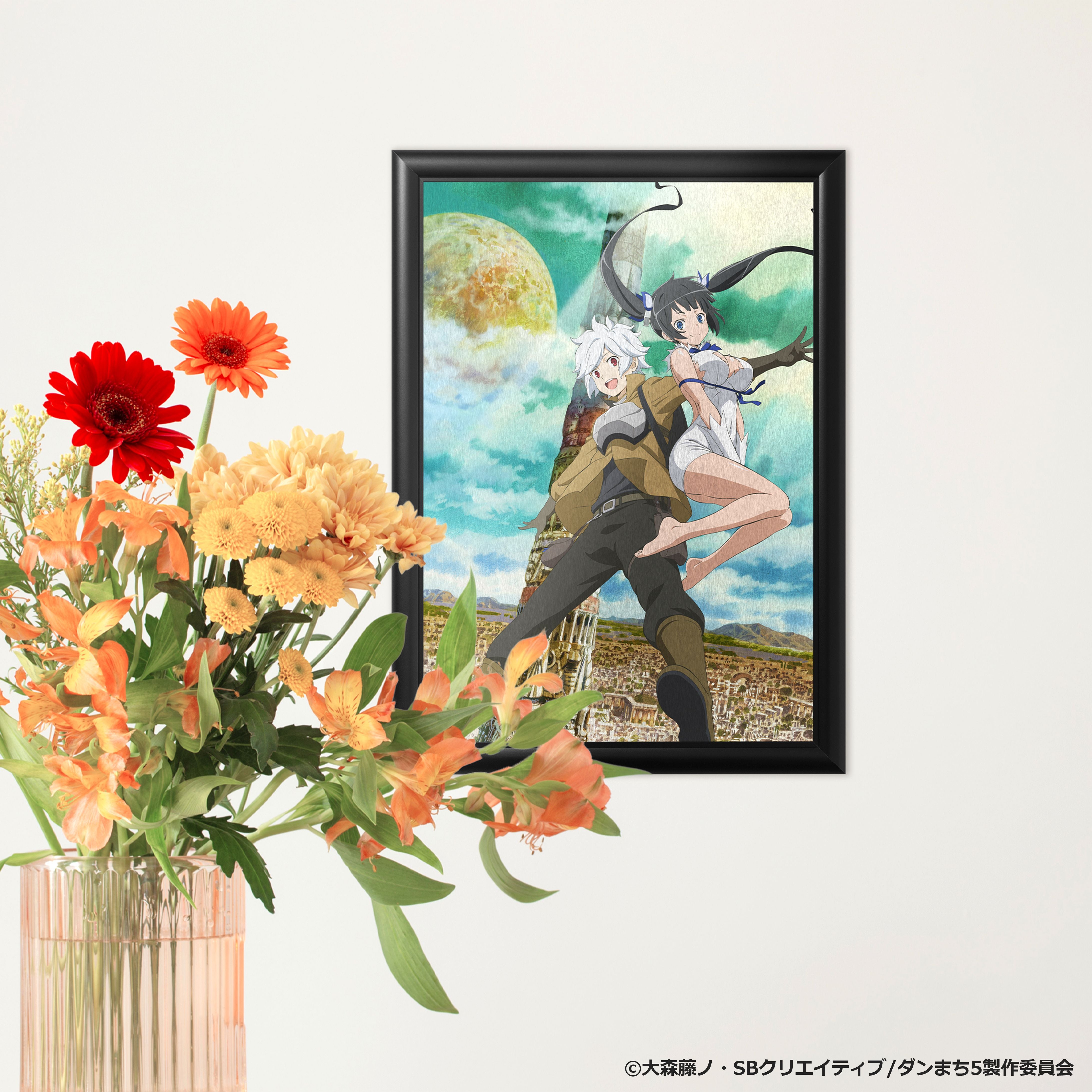 ダンまち：10周年記念メタルキャンバス – ART MERCH JAPAN