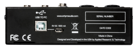 USBMIX4 4 Channel USB Recording Mixer | ART Pro Audio